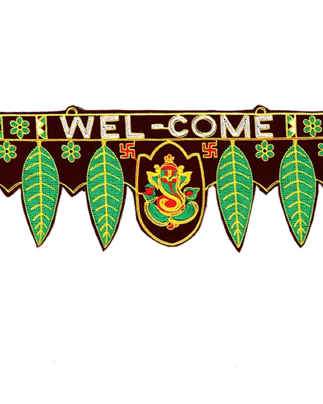 ProKart Premium Velvet Handmade Torans Traditional Main Door Hanging Decoration, 50 g-2.webp